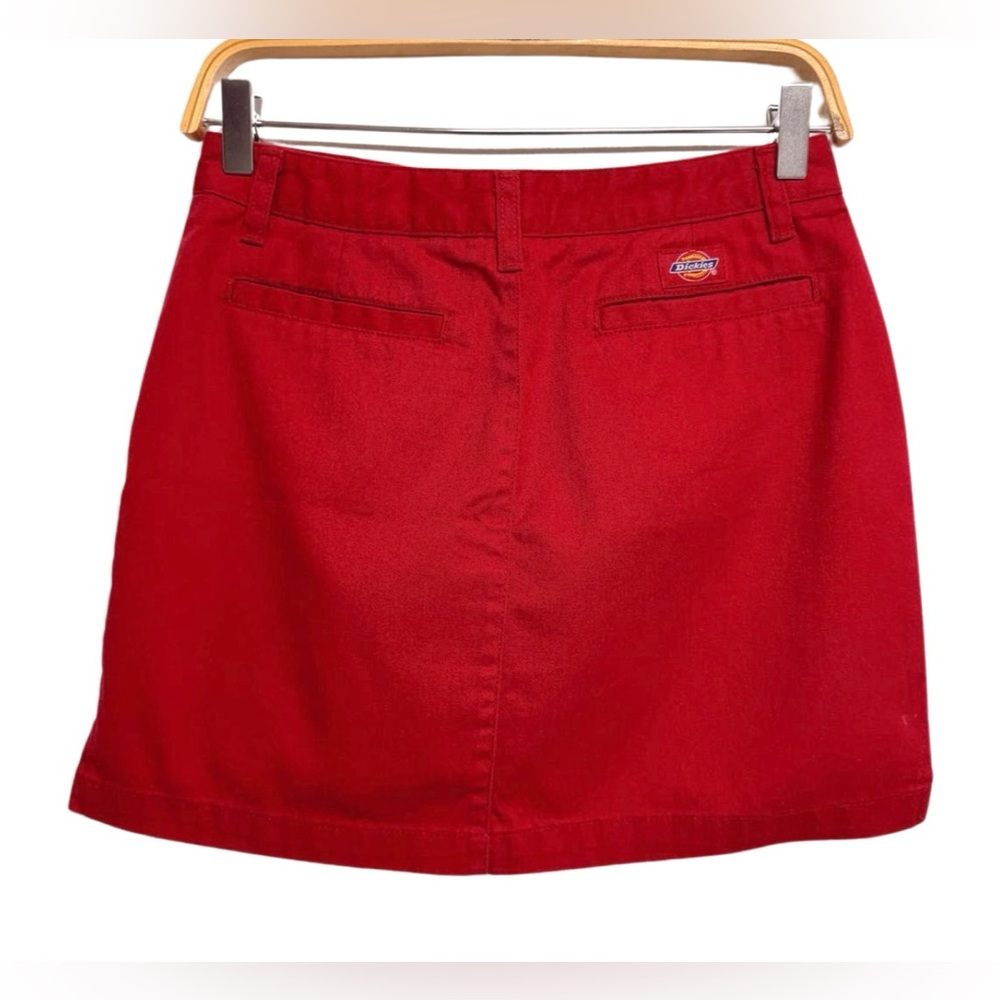 VTG Dickies Red Mini Skirt - Picture 2 of 7
